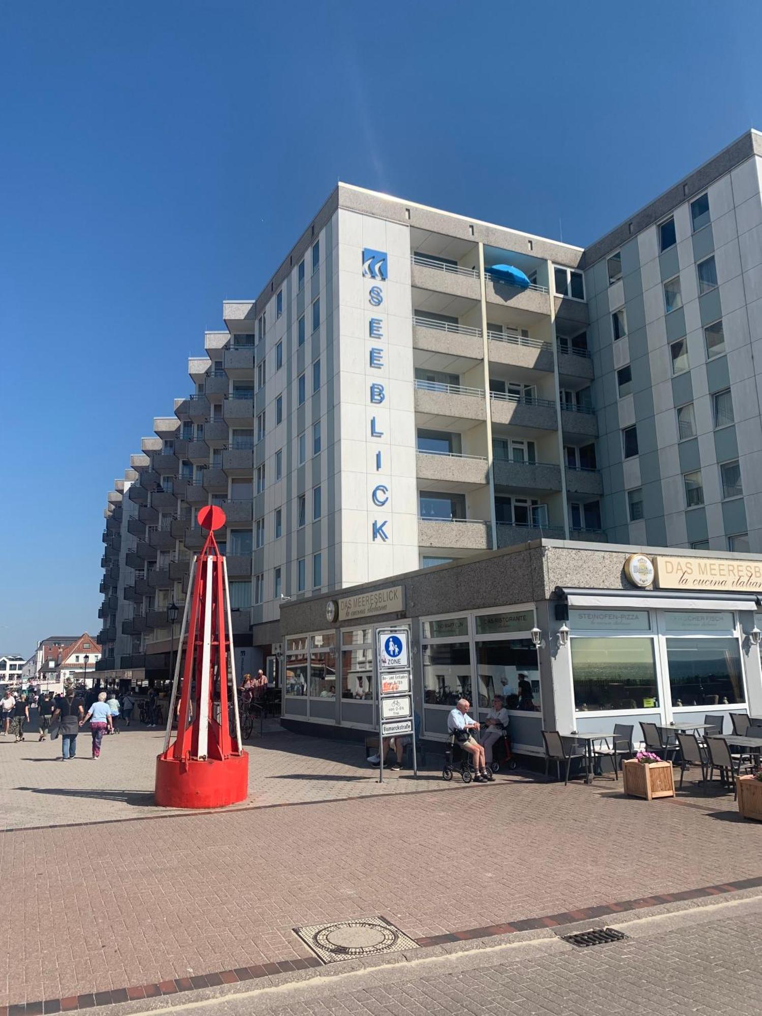 Strandkoje im Haus Seeblick Bismarckstraße Borkum Exterior foto